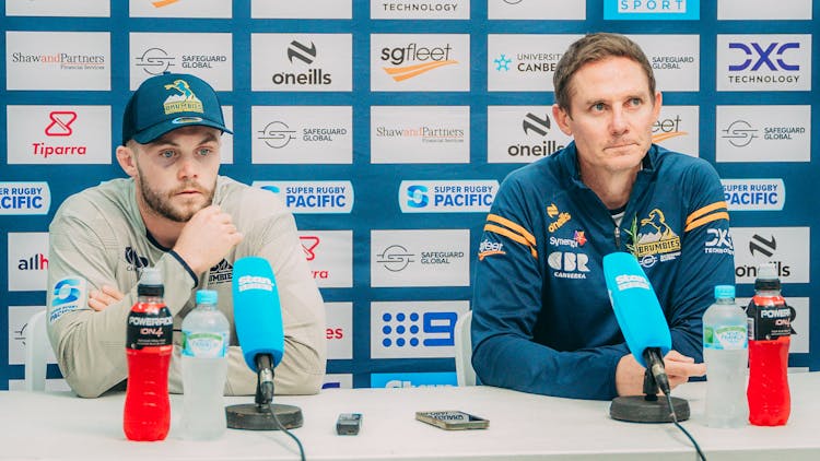 2024 ACT Brumbies Press Conference Round 10 