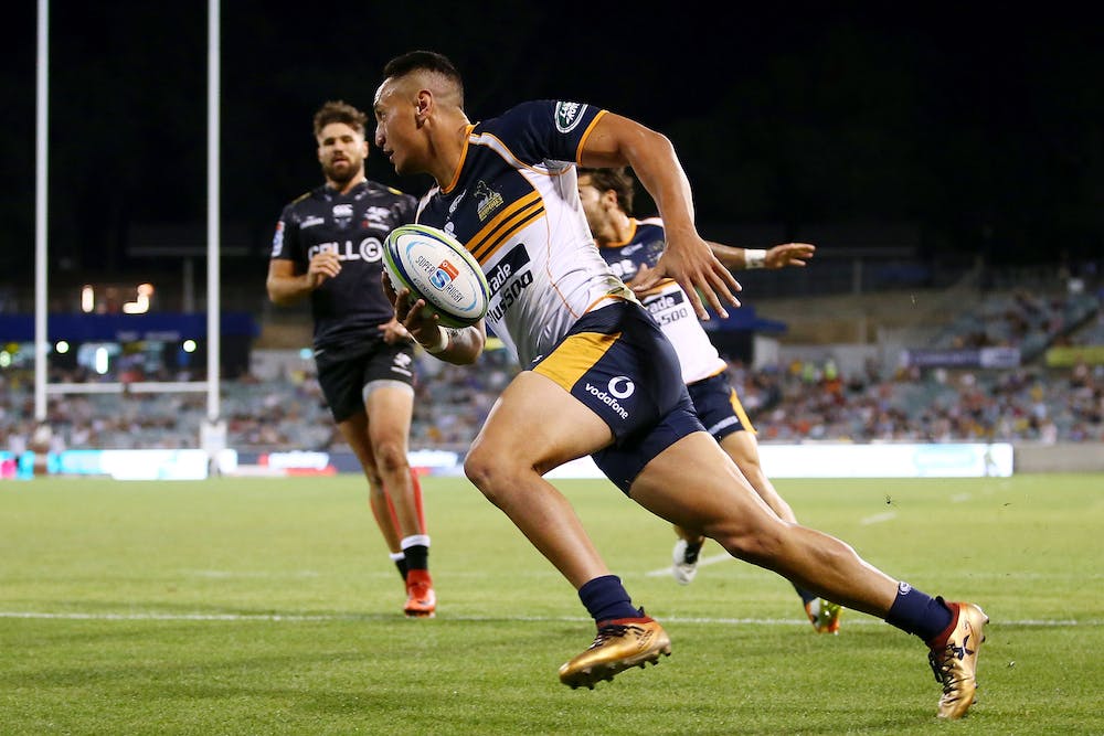 The large winger made 7 runs as well as breaking 2 tackles in his return to Super Rugby.