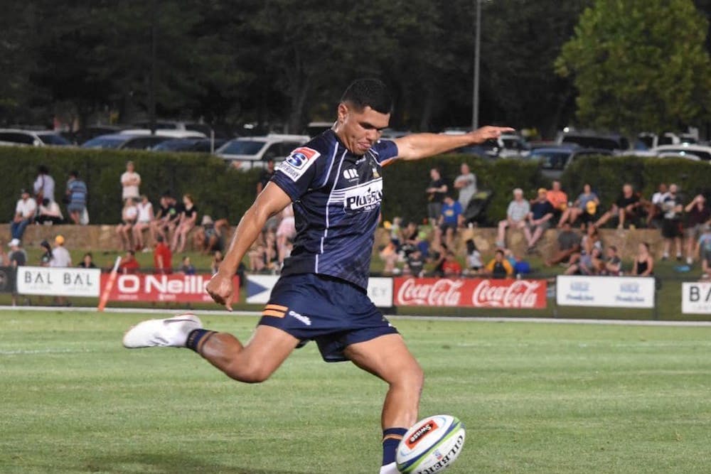 Lolesio pictured in action for the Brumbies in preseason. 