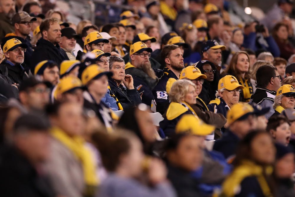 The Plus500 Brumbies will play three home games in a row at GIO Stadium. Photo: Getty Images