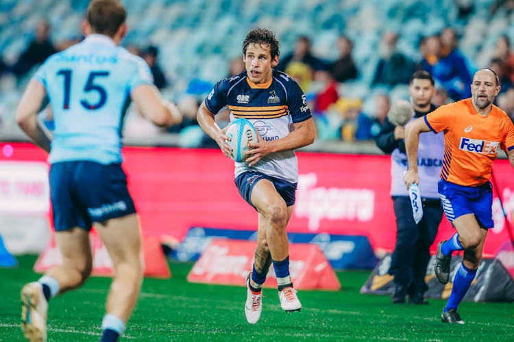 Ollie Sapsford was a standout for the ACT Brumbies on Saturday evening.