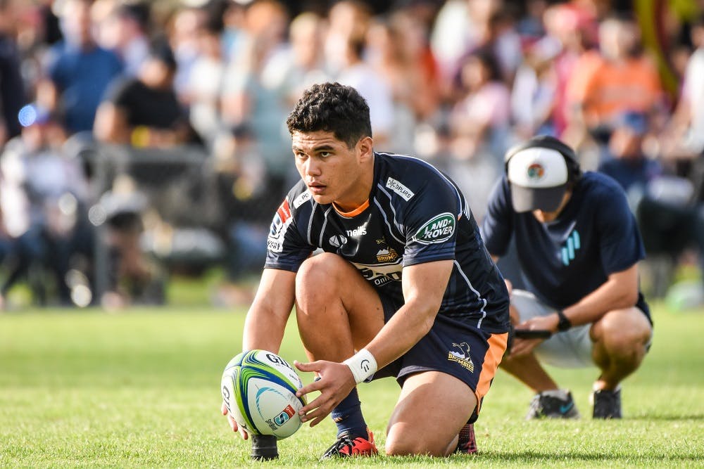 Lolesio steered the Brumbies magnificently in their lone trial against the Rebels Photo: Lachlan Lawson